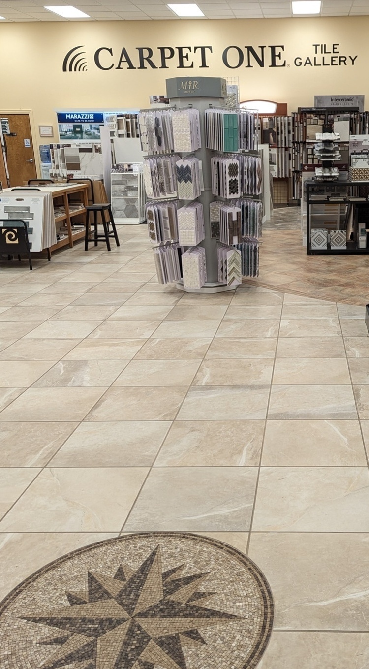 Installed tile flooring in home